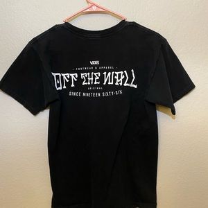 Black MENS VANS t-shirt
